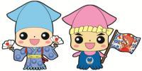 滑川市イメージキャラクターキラリンとピッカのイラスト