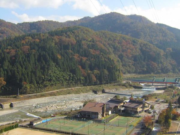 みのわ温泉周辺の秋景色の写真