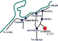 長野県小諸市の位置を赤丸で示している地図