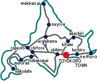 北海道豊頃町の位置を赤丸で示している地図